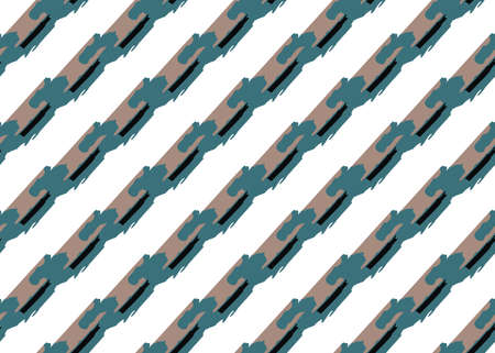 Vector texture background, seamless pattern. Hand drawn, blue, brown, black and white colors.のイラスト素材