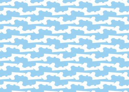 Vector texture background, seamless pattern. Hand drawn, blue and white colors.のイラスト素材