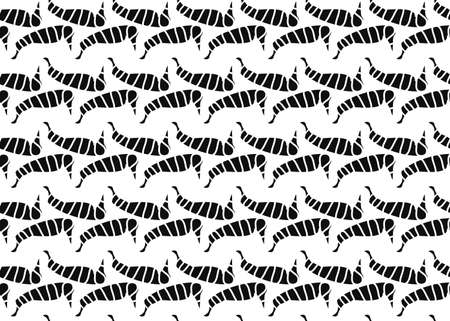 Vector texture background, seamless pattern. Hand drawn, black and white colors.のイラスト素材