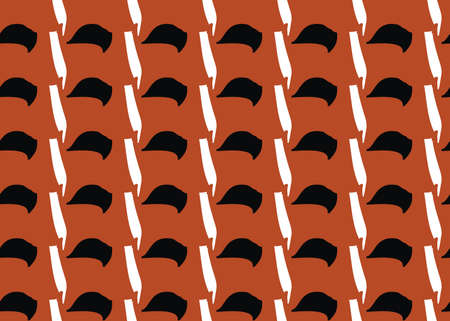 Vector texture background, seamless pattern. Hand drawn, red, black and white colors.のイラスト素材