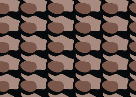 Vector texture background, seamless pattern. Hand drawn, brown and black colors.