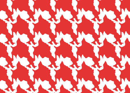 Vector texture background, seamless pattern. Hand drawn, red and white colors.