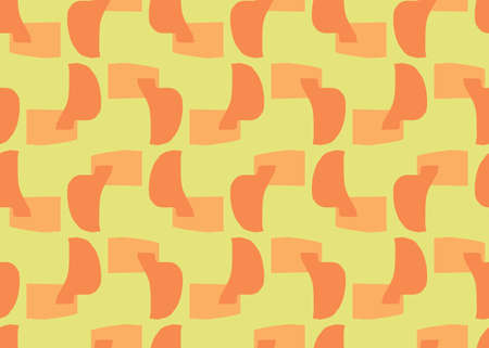 Vector texture background, seamless pattern. Hand drawn, yellow, orange and white colors.のイラスト素材