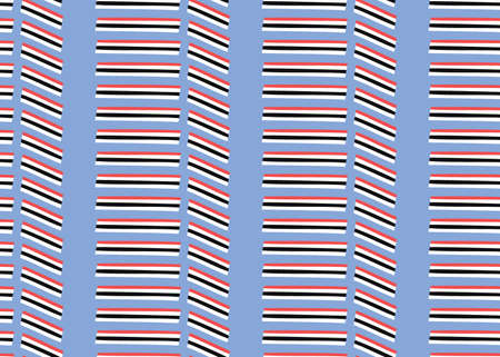 Vector texture background, seamless pattern. Hand drawn, blue, red, black and white colors.