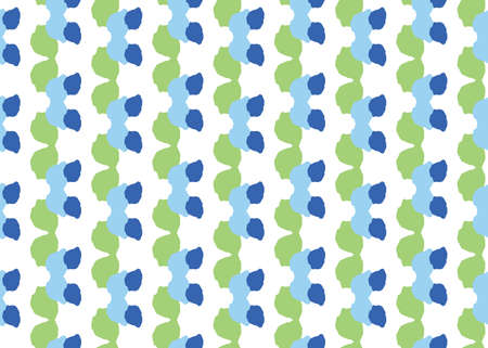 Vector texture background, seamless pattern. Hand drawn, green, blue and white colors.