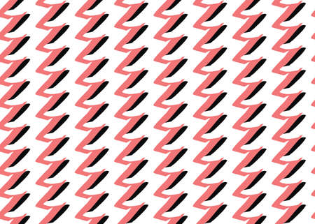 Vector texture background, seamless pattern. Hand drawn, red, black and white colors.