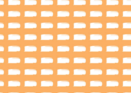 Vector texture background, seamless pattern. Hand drawn, orange and white colors.