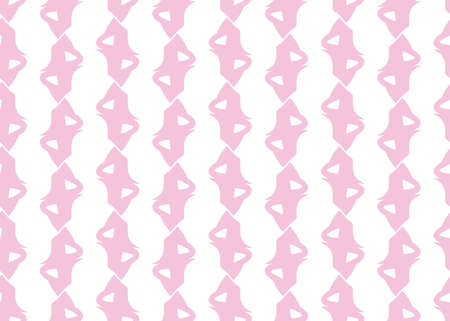 Vector texture background, seamless pattern. Hand drawn, pink and white colors.のイラスト素材