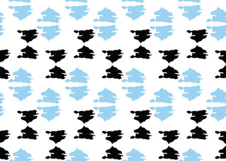 Vector texture background, seamless pattern. Hand drawn, blue, black and white colors.のイラスト素材