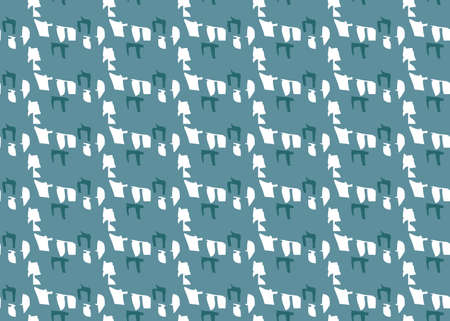 Vector texture background, seamless pattern. Hand drawn, blue and white colors.
