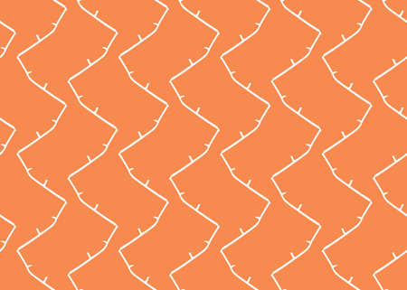 Vector texture background, seamless pattern. Hand drawn, orange and white colors.