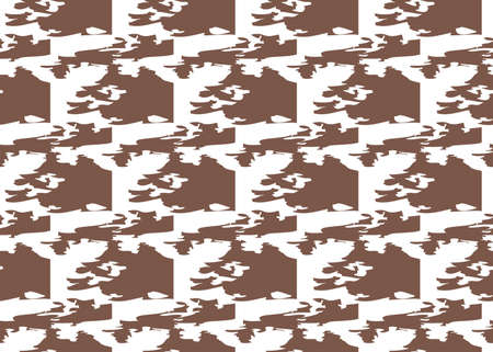 Vector texture background, seamless pattern. Hand drawn, brown and white colors.