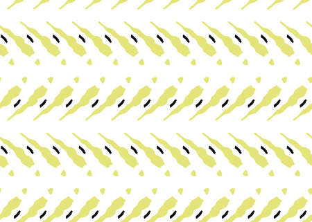 Vector texture background, seamless pattern. Hand drawn, yellow, black and white colors.