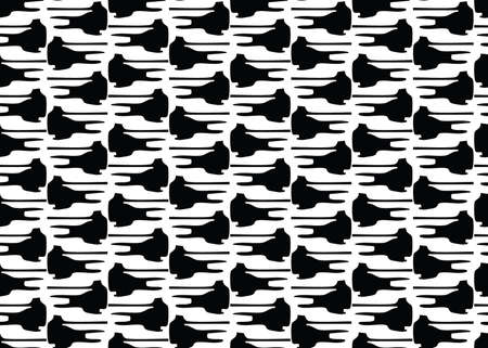 Vector texture background, seamless pattern. Hand drawn, black and white colors.のイラスト素材