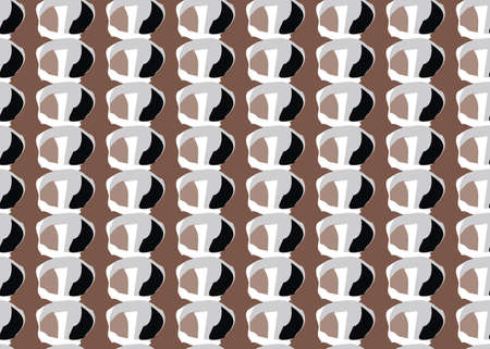 Vector texture background, seamless pattern. Hand drawn, brown, black and white colors.
