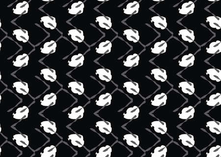 Vector texture background, seamless pattern. Hand drawn, black, grey and white colors.