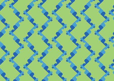 Vector texture background, seamless pattern. Hand drawn, blue and green colors.