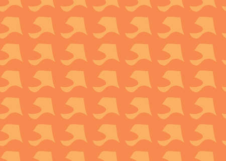 Vector texture background, seamless pattern. Hand drawn and orange colors.