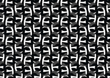 Vector texture background, seamless pattern. Hand drawn, black, grey and white colors.