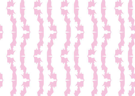 Vector texture background, seamless pattern. Hand drawn, pink and white colors.のイラスト素材