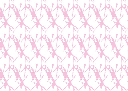 Vector texture background, seamless pattern. Hand drawn, pink and white colors.のイラスト素材