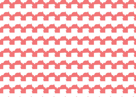 Vector texture background, seamless pattern. Hand drawn, red and white colors.のイラスト素材