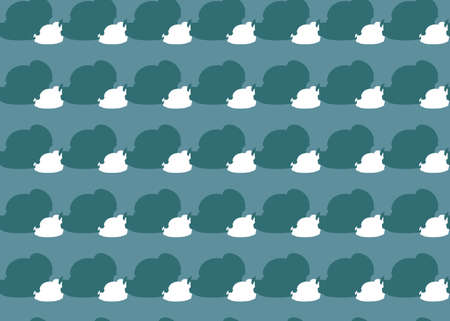 Vector texture background, seamless pattern. Hand drawn, blue and white colors.
