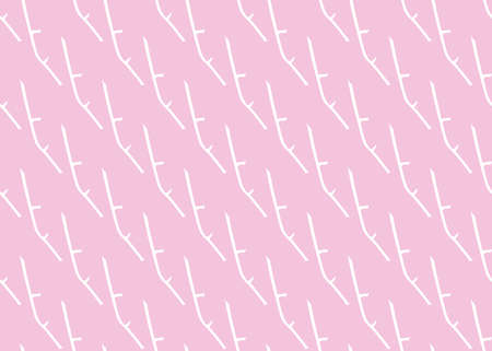 Vector texture background, seamless pattern. Hand drawn, pink and white colors.のイラスト素材