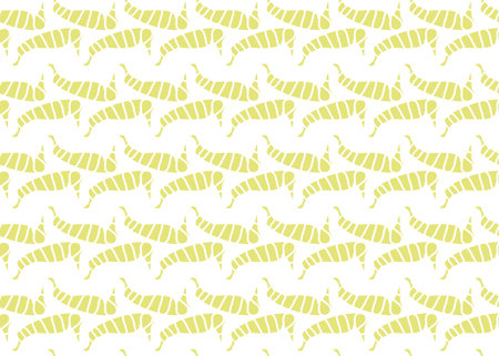 Vector texture background, seamless pattern. Hand drawn, yellow and white colors.のイラスト素材