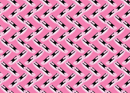 Vector texture background, seamless pattern. Hand drawn, pink and black colors.