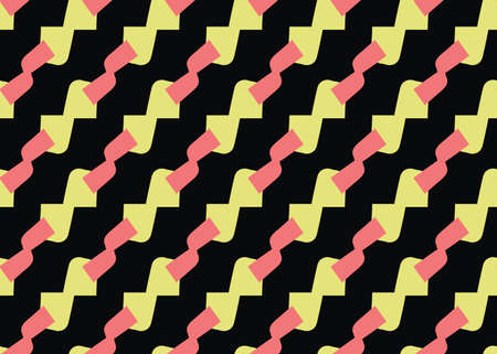 Vector texture background, seamless pattern. Hand drawn, yellow, red and black colors.