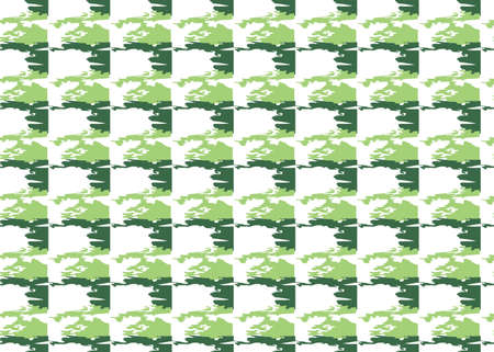 Vector texture background, seamless pattern. Hand drawn, green and white colors.