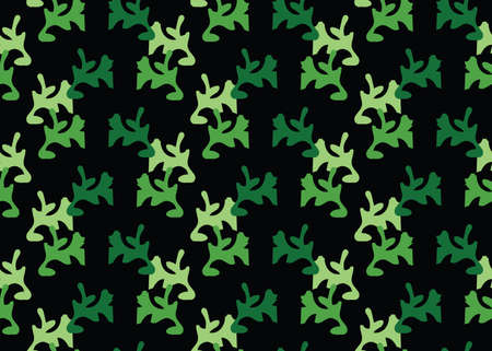 Vector texture background, seamless pattern. Hand drawn, green and black colors.のイラスト素材
