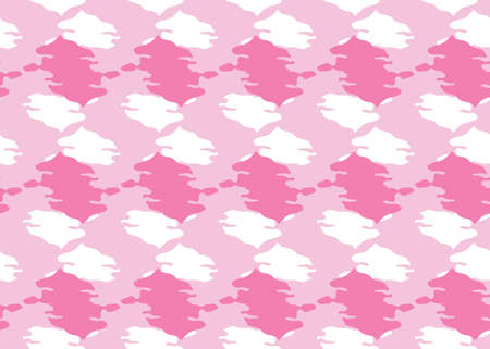 Vector texture background, seamless pattern. Hand drawn, pink and white colors.のイラスト素材