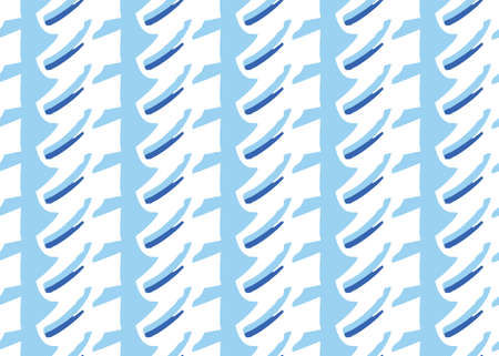 Vector texture background, seamless pattern. Hand drawn, blue and white colors.