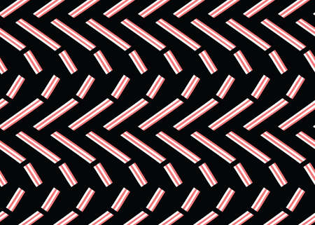 Vector texture background, seamless pattern. Hand drawn, black, red and white colors.のイラスト素材