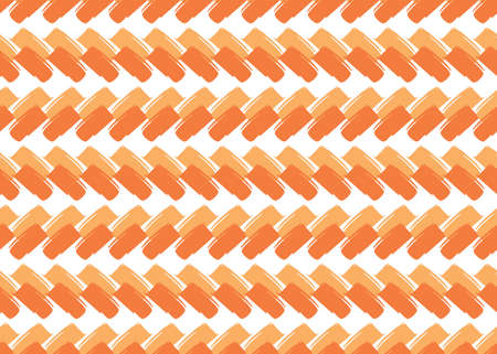 Vector texture background, seamless pattern. Hand drawn, orange and white colors.のイラスト素材