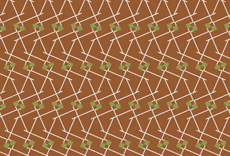 Vector seamless pattern, abstract texture background, repeating tiles in three colors.