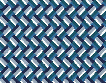 Vector seamless pattern, abstract texture background, repeating tiles in five colors.のイラスト素材