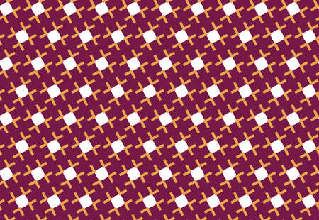 Vector seamless pattern, abstract texture background, repeating tiles in three colors.