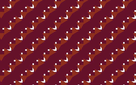 Vector seamless pattern, abstract texture background, repeating tiles in three colors.