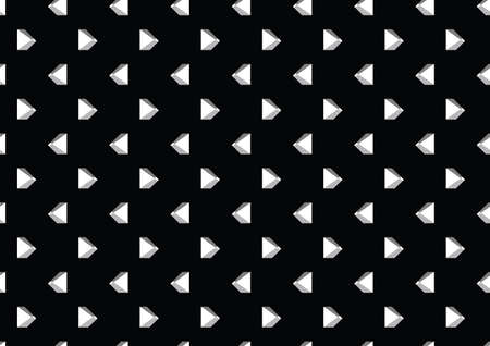 Vector seamless pattern, abstract texture background, repeating tiles in three colors.