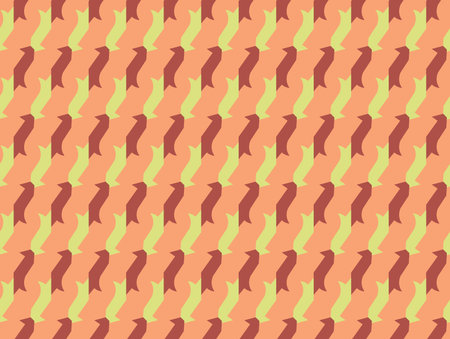 Vector seamless pattern, abstract texture background, repeating tiles in three colors.のイラスト素材