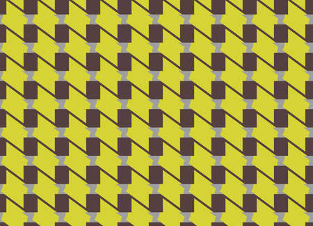 Vector seamless pattern, abstract texture background, repeating tiles in three colors.