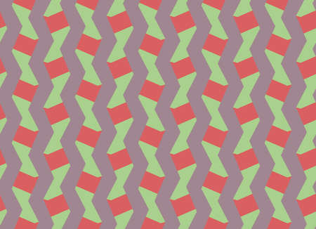 Vector seamless pattern, abstract texture background, repeating tiles in three colors.