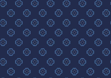 Vector seamless pattern, abstract texture background, repeating tiles in three colors.のイラスト素材