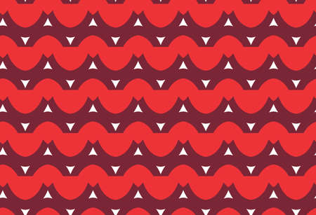 Vector seamless pattern, abstract texture background, repeating tiles in three colors.