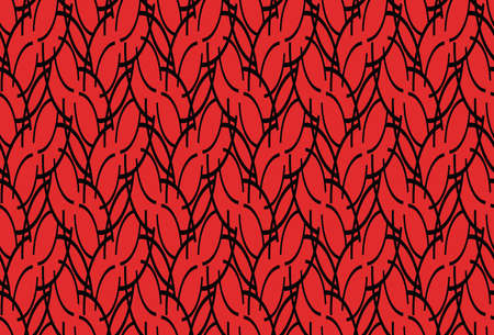 Vector seamless pattern, abstract texture background, repeating tiles in two colors.のイラスト素材