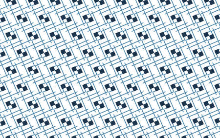 Vector seamless pattern, abstract texture background, repeating tiles in three colors.