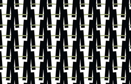 Vector seamless pattern, abstract texture background, repeating tiles in three colors.